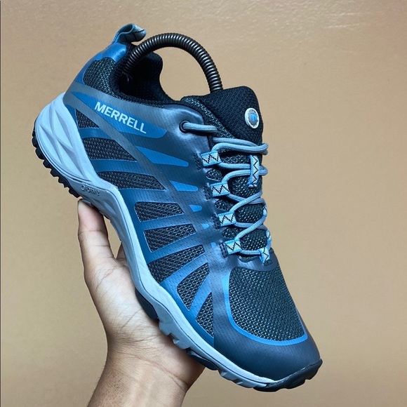 Merrell Siren Edge Q2 “Blue Gray Black” Waterproof Trail Running Sneakers - Picture 8 of 16